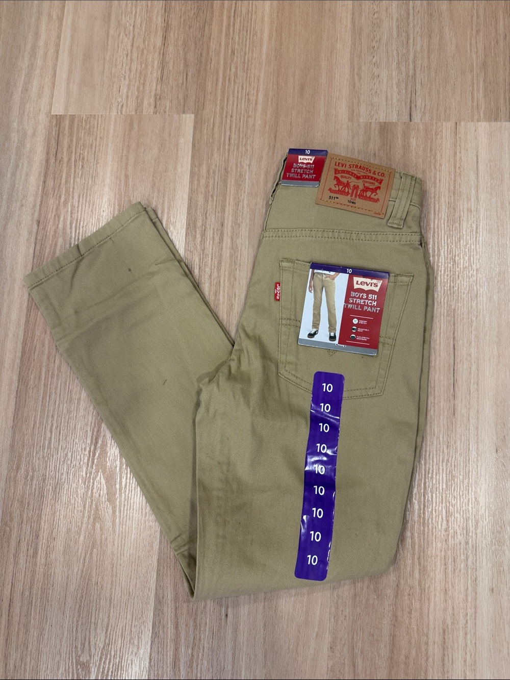 Levi's Boys Stretch Twill Chinos - Khaki